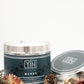 Premium Christmas spice scented soy wax candles with a 3D design.